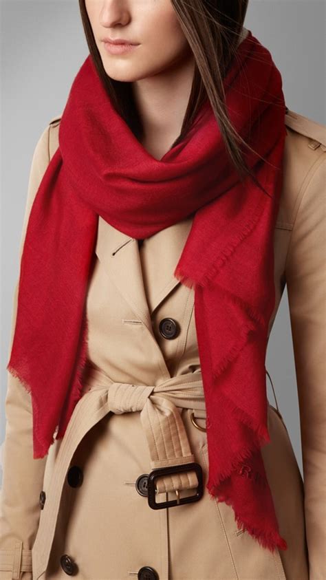 burberry red embroidered wool scarf|Burberry silk scarf vintage.